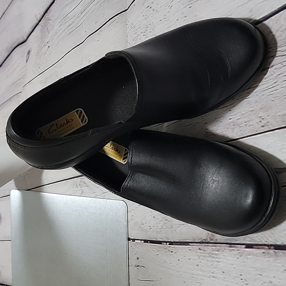 Clark's black shoes